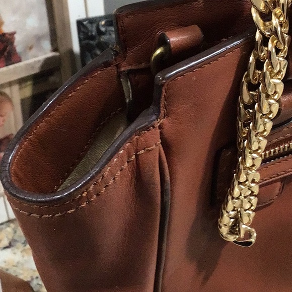 Coach Legacy Leather Tanner Crossbody Tote Handbag Cognac - Picture 16 of 16